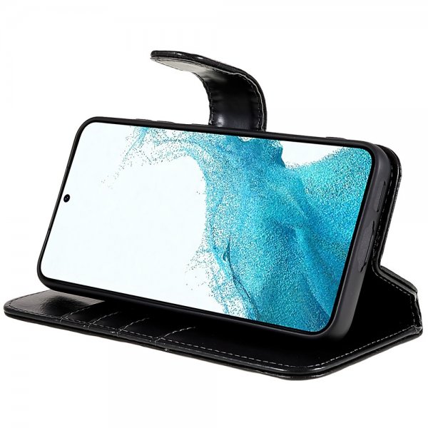 Nordic Covers Samsung Galaxy S23 Cover Essential Leather Raven Black