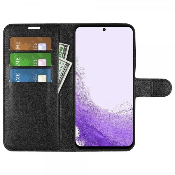 Nordic Covers Samsung Galaxy S23 Cover Litchi Raven Black