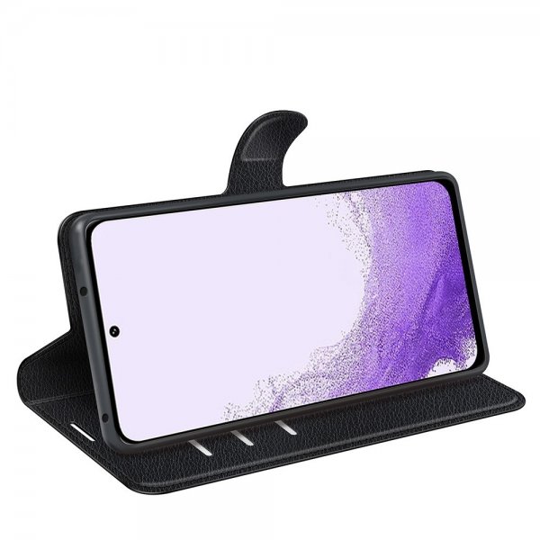Nordic Covers Samsung Galaxy S23 Cover Litchi Raven Black
