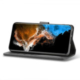 Lc.Imeeke Samsung Galaxy S23 Cover med Kortlomme og Standfunktion Grå