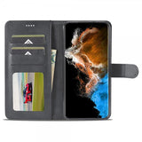 Lc.Imeeke Samsung Galaxy S23 Cover med Kortlomme og Standfunktion Sort