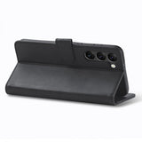 Lc.Imeeke Samsung Galaxy S23 Cover med Kortlomme og Standfunktion Sort