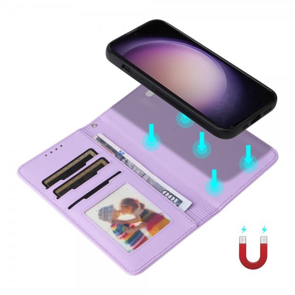 Betopnice Samsung Galaxy S23 Cover med aftageligt etui 005 Lilla