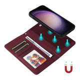 Betopnice Samsung Galaxy S23 Etui med aftageligt Cover 005 Rød
