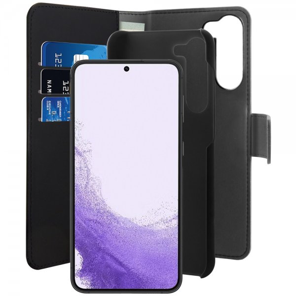 Puro Samsung Galaxy S23 Cover Wallet Detachable 2-i-1 Sort