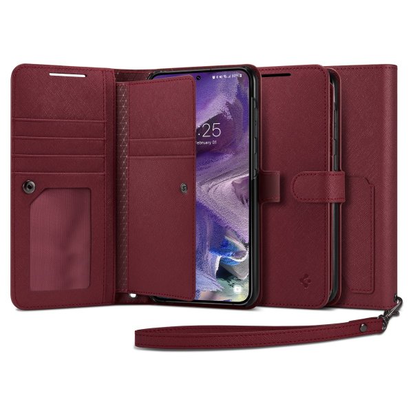 Spigen Samsung Galaxy S23 Cover Wallet S Plus Burgundy