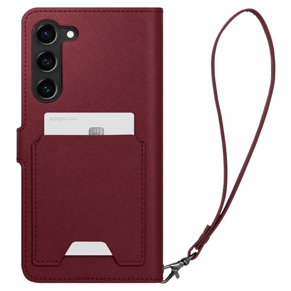 Spigen Samsung Galaxy S23 Cover Wallet S Plus Burgundy