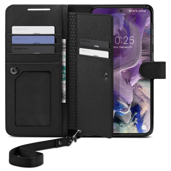 Spigen Samsung Galaxy S23 Cover Wallet S Plus Sort