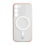 Rvelon Samsung Galaxy S23 Cover Bølget MagSafe Orange