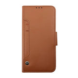 Rvelon Samsung Galaxy S23 Plus Cover Udklappeligt Kortrum Brun