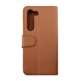 Rvelon Samsung Galaxy S23 Plus Cover Udklappeligt Kortrum Brun