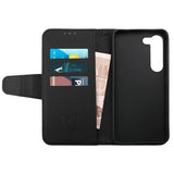 Rvelon Samsung Galaxy S23 Plus Etui Udklappeligt Kortrum Sort
