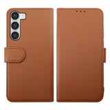 Rvelon Samsung Galaxy S23 Plus Cover Magnetisk Aftagelig Taske Brun