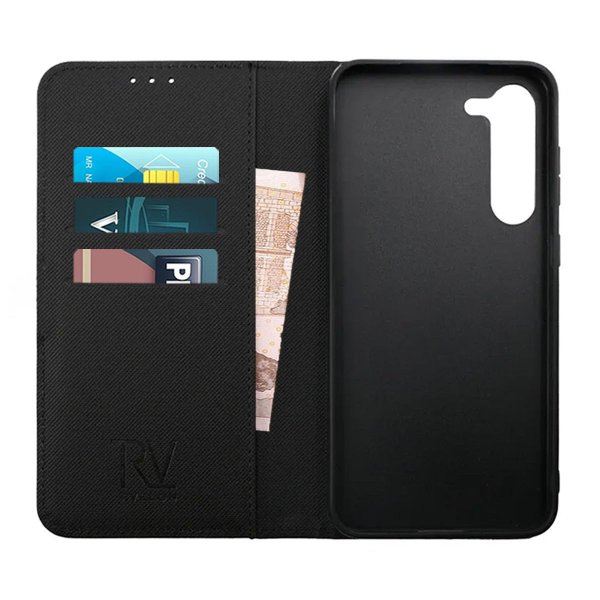 Rvelon Samsung Galaxy S23 Plus Cover Magnetisk Aftageligt Etui Sort