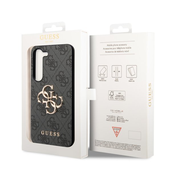 Guess Samsung Galaxy S23 Plus Cover 4G Logo Grå