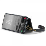 CaseMe Samsung Galaxy S23 Plus Cover C20 Kortlomme Lynlås Sort