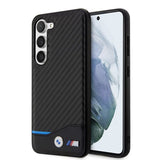 BMW Samsung Galaxy S23 Plus Cover Carbon & Stripe Sort