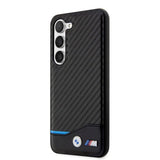 BMW Samsung Galaxy S23 Plus Cover Carbon & Stripe Sort