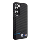 BMW Samsung Galaxy S23 Plus Cover Carbon & Stripe Sort