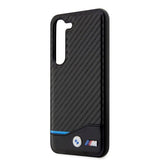 BMW Samsung Galaxy S23 Plus Cover Carbon & Stripe Sort