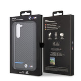 BMW Samsung Galaxy S23 Plus Cover Carbon & Stripe Sort