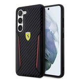 Ferrari Samsung Galaxy S23 Plus Cover Carbon & Stripe Sort
