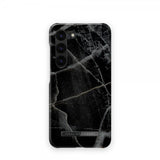 Ideal of Sweden Samsung Galaxy S23 Plus Cover Fashion Case Black Thunder Marble