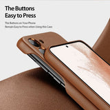 Dux Ducis Samsung Galaxy S23 Plus Cover Grit Series Brun