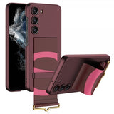 GKK Samsung Galaxy S23 Plus Cover Håndrem Rød