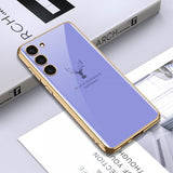 GKK Samsung Galaxy S23 Plus Cover Hjortemotiv Lilla