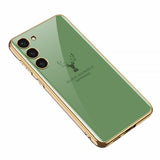 GKK Samsung Galaxy S23 Plus Cover Hjortemotiv Lysegrøn