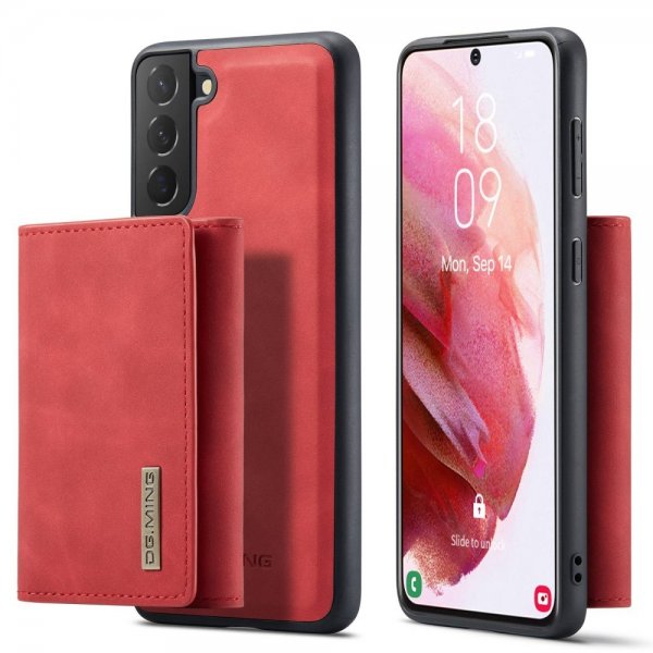 Dg.Ming Samsung Galaxy S23 Plus Cover M1 Series Aftagelig Kortholder Rød