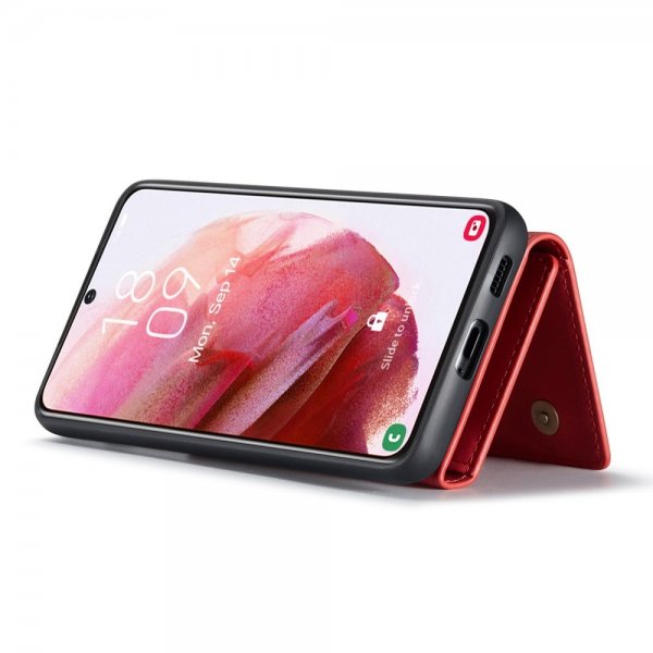 Dg.Ming Samsung Galaxy S23 Plus Cover M1 Series Aftagelig Kortholder Rød