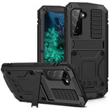 R-JUST Samsung Galaxy S23 Plus Cover Metal Stødsikkert Sort
