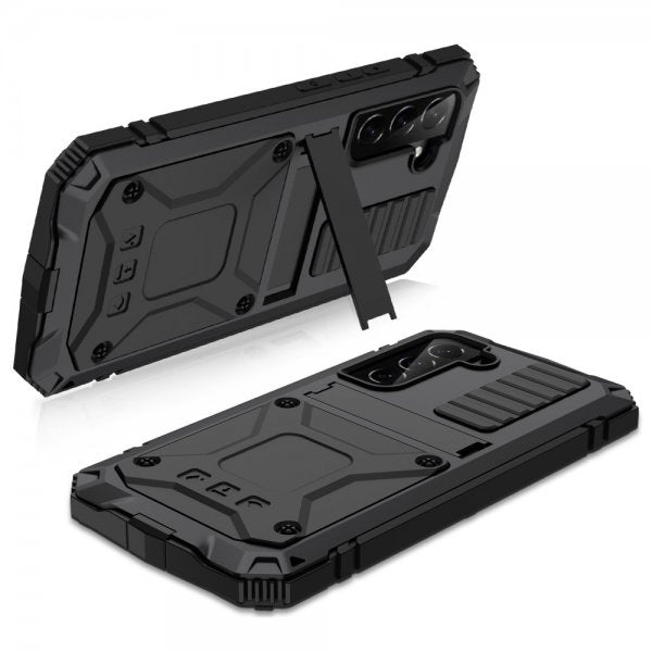 R-JUST Samsung Galaxy S23 Plus Cover Metal Stødsikkert Sort