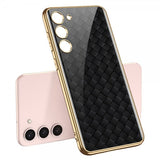 GKK Samsung Galaxy S23 Plus Cover Motiv Sort Vævemønster
