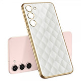 GKK Samsung Galaxy S23 Plus Cover Motiv Hvide Firkanter