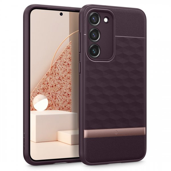 Caseology Samsung Galaxy S23 Plus Cover Parallax Burgundy