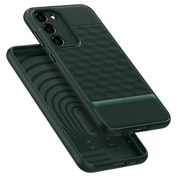 Caseology Samsung Galaxy S23 Plus Cover Parallax Midnight Green