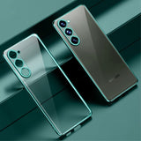 Sulada Samsung Galaxy S23 Plus Cover Forgyldt Kant Grøn