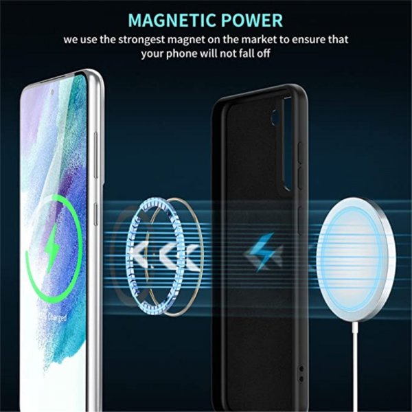Samsung Galaxy S23 Plus Cover Silikone MagSafe Sort