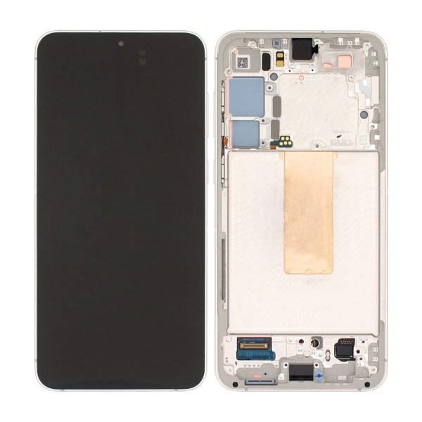 Samsung Galaxy S23 Plus Skærm med LCD Display Original - Creme