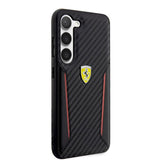 Ferrari Samsung Galaxy S23 Cover Carbon & Stripe Sort
