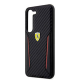 Ferrari Samsung Galaxy S23 Cover Carbon & Stripe Sort