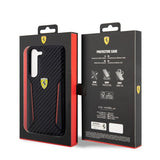 Ferrari Samsung Galaxy S23 Cover Carbon & Stripe Sort