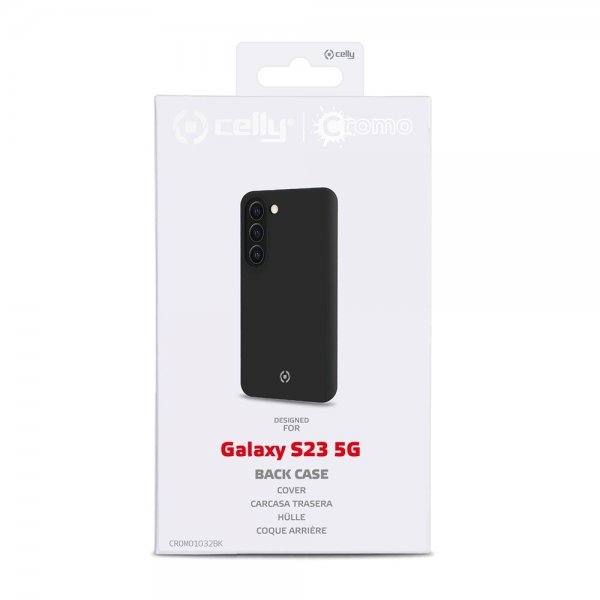 Celly Samsung Galaxy S23 Cover CROMO Sort