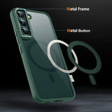 Samsung Galaxy S23 Cover Farvet Kant MagSafe Grøn
