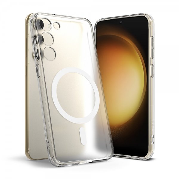 Ringke Samsung Galaxy S23 Cover Fusion Magnetic Mat Gennemsigtig