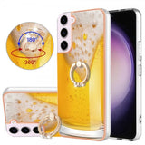 Samsung Galaxy S23 Cover med Finger Ring Motiv Øl