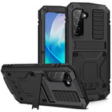 R-JUST Samsung Galaxy S23 Cover Metal Stødsikkert Sort
